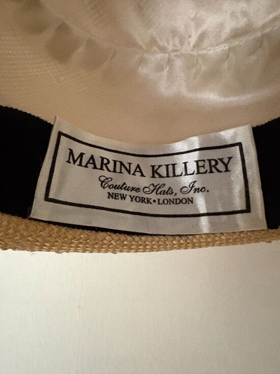 New with Box! Marina Killery Couture Straw Hat (Princess Diana\'s) Milliner main image 5